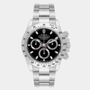 Rolex Daytona Chronograph Black Dial Steel Men's Watch 116520 40 mm