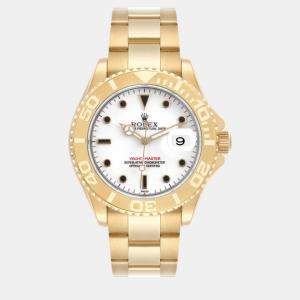 Rolex Yachtmaster Yellow Gold White Dial Men's Watch 40.0 mm