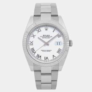 Rolex Gold 18K Gold Stainless Steel Datejust 126233 Automatic Women's Wristwatch 36mm
