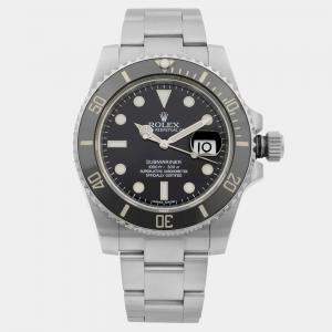 Rolex Black Cerarmic Stainless Steel 116610LN Submariner Automatic Men's Wristwatch 40 mm