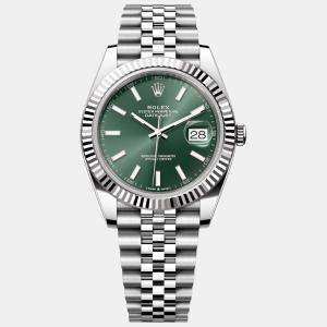 Rolex -18K White Gold and Stainless Steel automatic Datejust 41 126334 41 mm