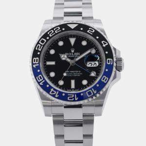 Rolex Black Stainless Steel GMT-Master II 126710BLNR Automatic Men's Wristwatch 40 mm
