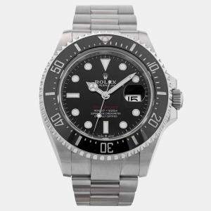 Rolex Black Stainless Steel Sea Dweller Automatic Men's Wristwatch 43 mm