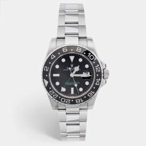 Rolex Black Stainless Steel GMT-Master II 116710 Men's Wristwatch 40 mm 