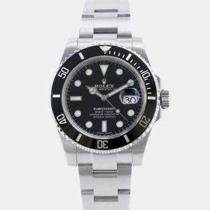 Rolex Black Stainless Steel Submariner 116610LN Automatic Men's Wristwatch 40 mm
