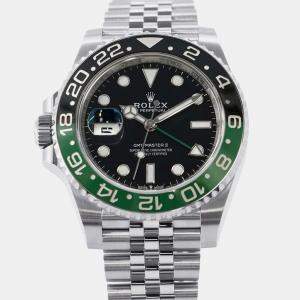 Rolex Black Stainless Steel GMT-Master II 126720VTNR Automatic Men's Wristwatch 40 mm