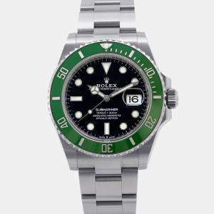 Rolex Black Stainless Steel Submariner 126610LV Automatic Men's Wristwatch 41 mm