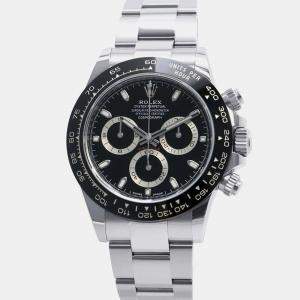 Rolex Black Stainless Steel Cosmograph Daytona 116500LN Automatic Men's Wristwatch 40 mm