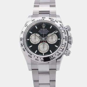 Rolex Black 18k White Gold Cosmograph Daytona 126509 Automatic Men's Wristwatch 40 mm