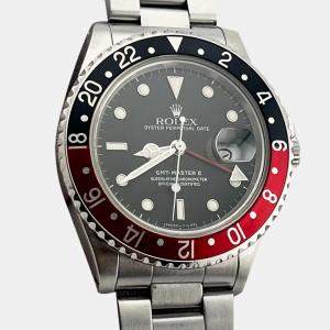 Rolex Black Stainless Steel GMT Master Coke 16760 Automatic Men's Wristwatch 40 mm