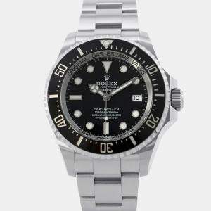 Rolex Black Stainless Steel Sea-Dweller Deepsea 136660 Automatic Men's Wristwatch 44 mm