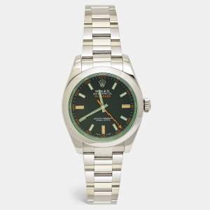 Rolex Black Dial Oystersteel Milgauss M116400GV-0001 Men's Wristwatch 40 mm