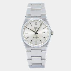 Rolex Datejust 17000 Quartz Silver Stainless Steel Men's Wristwatch 36mm