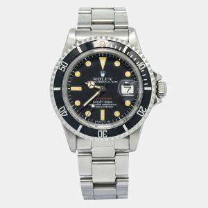 Rolex Submariner 1680 Automatic Black Stainless Steel Men's Wristwatch 40mm