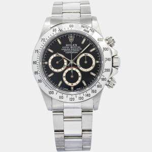 Rolex Daytona 16520 Automatic Black Stainless Steel Men's Wristwatch 40mm