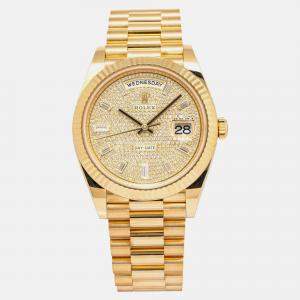 Rolex Day-Date 228238 Automatic 18K Yellow Gold Men's Wristwatch 40mm