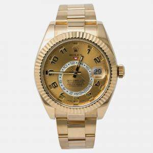 Rolex Sky-Dweller 326938 Automatic Gold 19K Yellow Gold Men's Wristwatch 42 mm