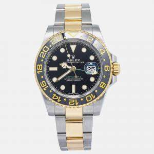 Rolex GMT-Master II 116713 Automatic Black 18k Yellow Gold Stainless Steel Men's Watch 40mm