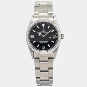 Rolex Explorer 14270 Automatic Black Stainless Steel Men's Wristwatch 36mm