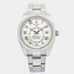 Rolex Sky-Dweller 326939 Automatic Ivory 18k White Gold Men's Wristwatch 42 mm