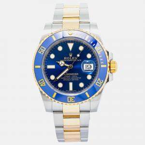 Rolex Submariner 116613LB Automatic Blue 18k Yellow Gold Stainless Steel Men's Wristwatch 40 mm
