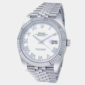 Rolex Datejust 126334 Automatic White Stainless Steel Men's Wristwatch 41 mm