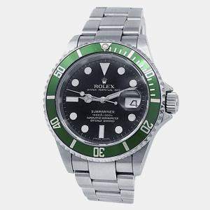 Rolex Submariner 16610V Automatic Black Stainless Steel Men's Wristwatch 40 mm