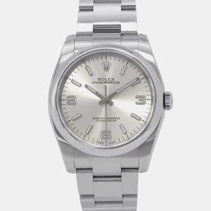 Rolex Oyster Perpetual 116000 Automatic Silver Stainless Steel Men's Wristwatch 36 mm