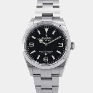 Rolex Explorer 124270 Automatic Black Stainless Steel  Men's Wristwatch 36 mm