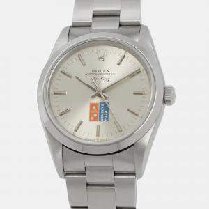 Rolex Air-King 14000 Automatic Silver Stainless Steel Men's Wristwatch 34 mm