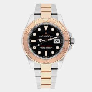 Rolex Yacht-Master 126621 Automatic Black 18k Rose Gold Stainless Steel Men's Wristwatch 40 mm