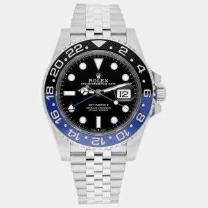 Pre Owned Rolex GMT-Master II 126710BLNR Automatic Black Stainless Steel Men's Wristwatch 40 mm
