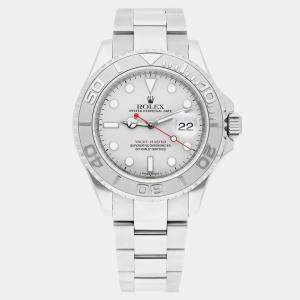 Pre Owned Rolex Yacht-Master 16622 Automatic Silver Platinum Men's Wristwatch 40 mm