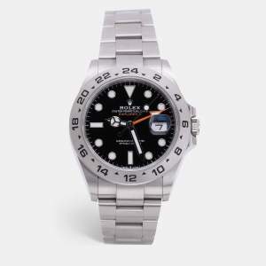 Rolex Black Stainless Steel Explorer II 226570 Men's Wristwatch 41.5 mm