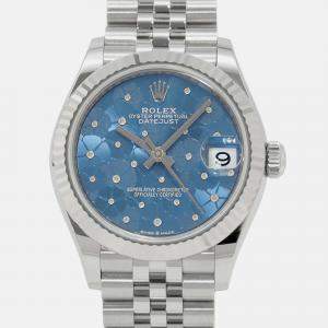 Rolex Datejust 278274 Automatic Blue 18k White Gold Stainless Steel Men's Wristwatch 31 mm