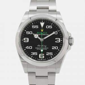 Rolex Air-King 126900 Automatic Black Stainless Steel Men's Wristwatch 40 mm