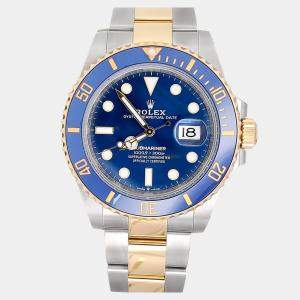 Pre Owned Rolex Submariner Date 126613LB Automatic Blue 18K Yellow Gold Stainless Steel Men’s Wristwatch 41 mm