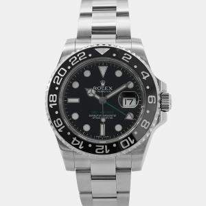 Pre Owned Rolex GMT-Master II 116710LN Automatic Black Stainless Steel Men's Wristwatch 40 mm