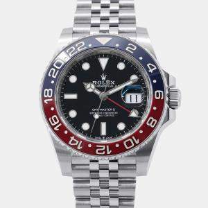 Pre Owned Rolex GMT-Master II 126710BLRO Black Stainless Steel  Automatic Men's Wristwatch 40 mm