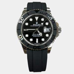 Pre Owned Rolex Yacht Master 226659 Automatic Black 18K White Gold Men's Wristwatch 42 mm