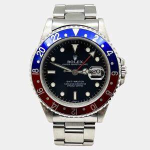 Pre Owned Rolex GMT Master 16700 Automatic Pepsi Red & Blue Stainless Steel Men's Wristwatch 40mm