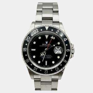 Pre Owned Rolex GMT-Master II 16710 Automatic Black Stainless Steel Men's Wristwatch 40mm