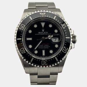 مملوكة مسبقًا Rolex Sea Dweller 126600 Automatic Black Stainless Steel Men's Wristwatch 43mm