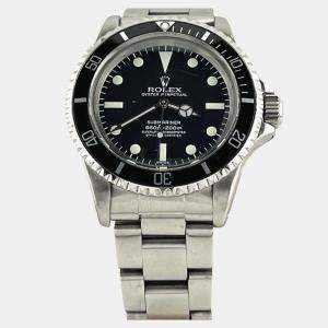 Pre Owned Rolex Submariner 5512 Automatic Stainless Steel Men's Wristwatch 40mm