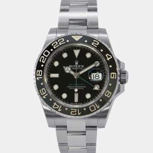 Pre Owned Rolex GMT-Master II 126710GRNR Automatic Black Stainless Steel Men's Wristwatch 40 mm
