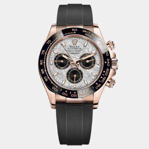 Pre Owned Rolex Cosmograph Daytona 116515LN-0055 Automatic Silver 18k Everose Gold Men's Watch 40 mm