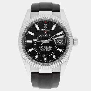 Pre Owned Rolex Sky-Dweller 336239 Automatic COLOR 18K White Gold Men Watch 42mm