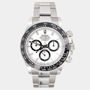 Pre Owned Rolex Cosmograph Daytona 126500LN Automatic White Panda Stainless Steel Men's Wristwatch 40 mm