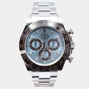 Pre Owned Rolex Daytona 116506 Automatic Ice Blue Platinum Men's Wristwatch 40 mm