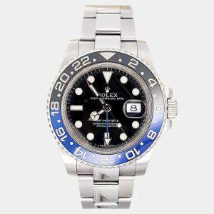 Pre Owned Rolex GMT-Master II 116710BLNR Automatic Black Stainless Steel Men's Wristwatch 40 mm